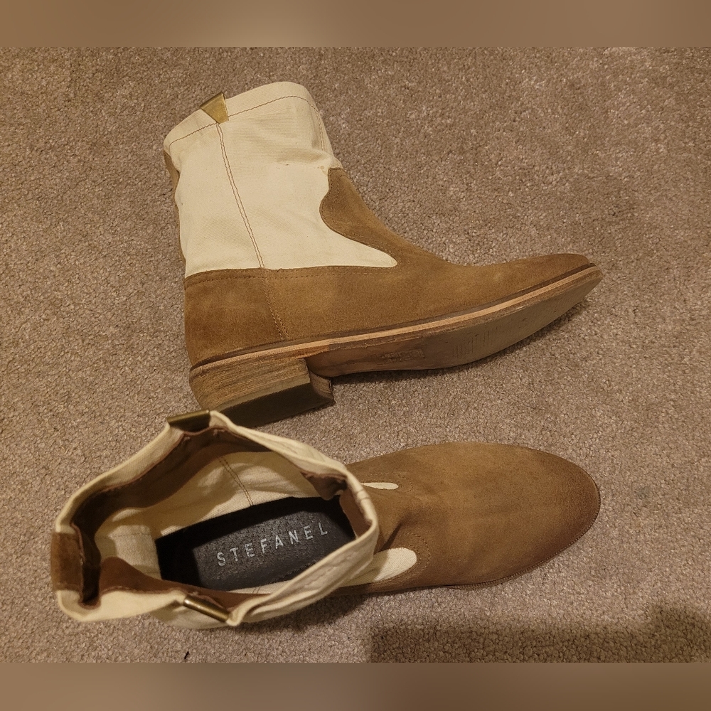 Brown Suede Ankle Boots size 38